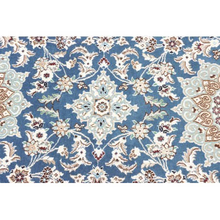 Tappeto Nain 9La Persia bianco azzurro 78x203