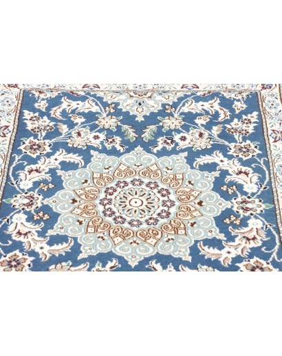 Tappeto Nain 9La Persia bianco azzurro 78x203