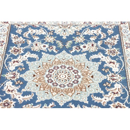 Tappeto Nain 9La Persia bianco azzurro 78x203