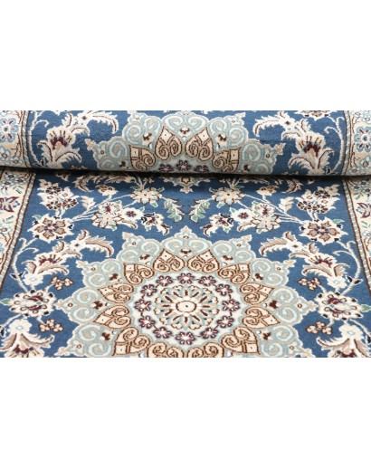Tappeto Nain 9La Persia bianco azzurro 78x203