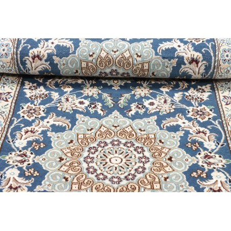 Tappeto Nain 9La Persia bianco azzurro 78x203