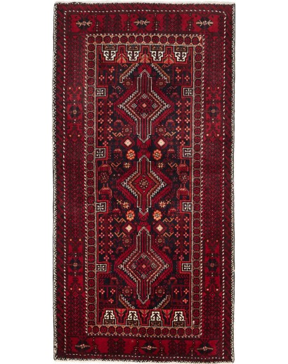 Tappeto Baluch Persia marrone bianco 105x212