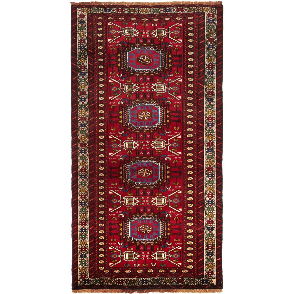 Tappeto Baluch Persia marrone giallo 98x190 Tappeto Baluch Persia marrone giallo 98x190
