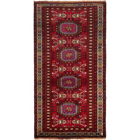 Tappeto Baluch Persia marrone giallo 98x190