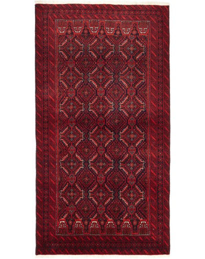 Tappeto Baluch Persia marrone rosso 107x200