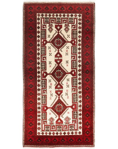 Tappeto Baluch Persia marrone bianco 95x192