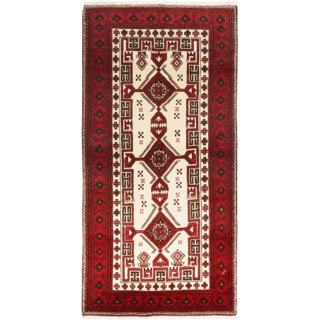 Tappeto Baluch Persia marrone bianco 95x192