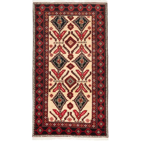 Tappeto Baluch Persia blu giallo 110x200