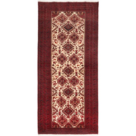 Tappeto Baluch Persia marrone giallo 96x220