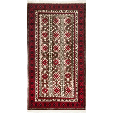 Tappeto Baluch Persia grigio marrone 98x185