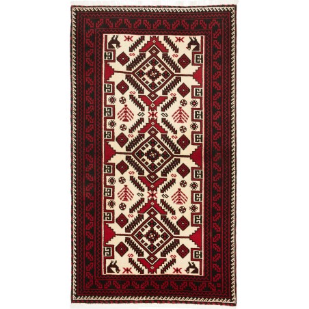 Tappeto Baluch Persia giallo marrone 97x180
