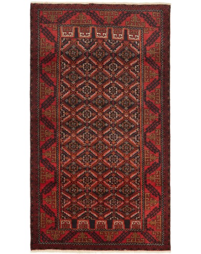 Tappeto Baluch Persia grigio marrone 100x182
