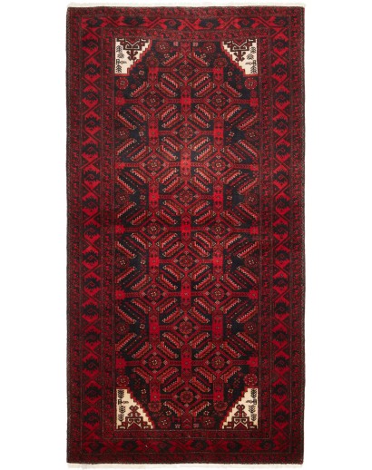 Tappeto Baluch Persia grigio marrone 97x192