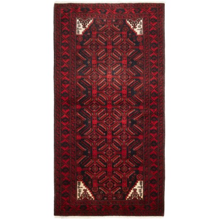 Tappeto Baluch Persia grigio marrone 97x192