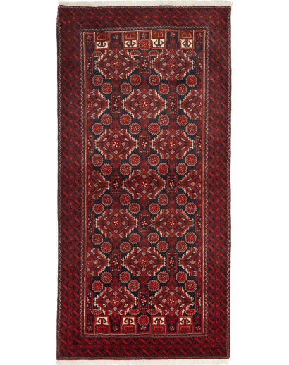 Tappeto Baluch Persia marrone grigio 100x205