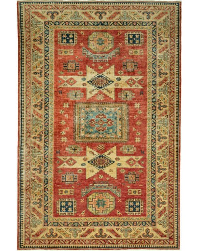 Tappeto Kazak Fine Pakistan arancione 201x299