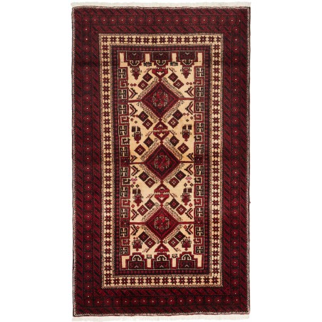 Tappeto Baluch Persia blu marrone 105x184