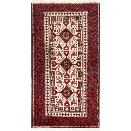 Tappeto Baluch Persia marrone grigio 100x187