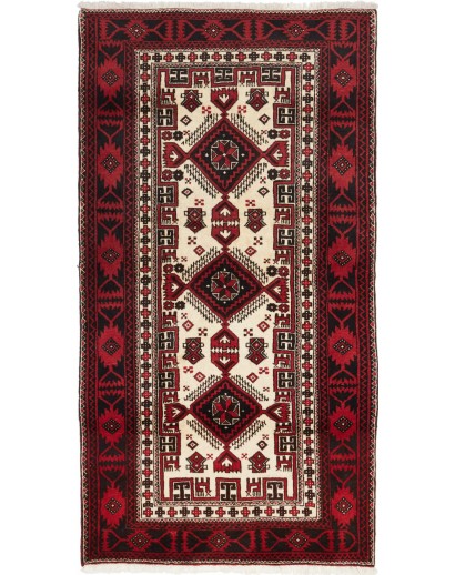 Tappeto Baluch Persia grigio marrone 96x183