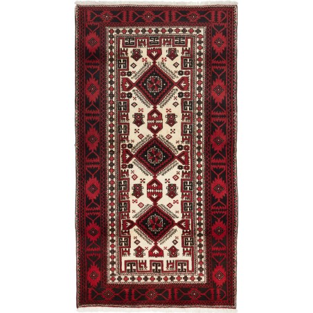Tappeto Baluch Persia grigio marrone 96x183