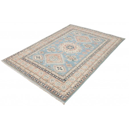 Tappeto Kazak Afghanistan bianco azzurro 149x207