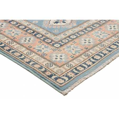 Tappeto Kazak Afghanistan bianco azzurro 149x207