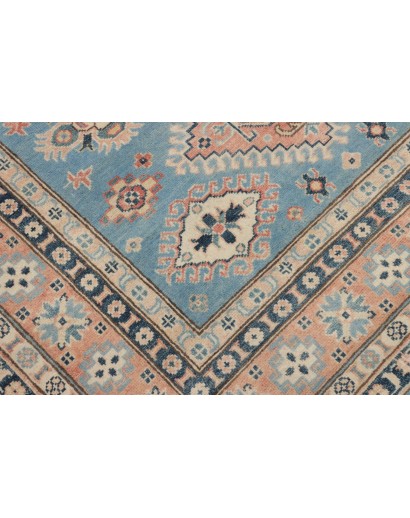 Tappeto Kazak Afghanistan bianco azzurro 149x207