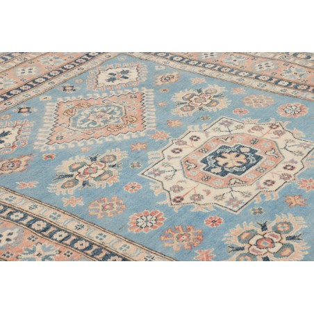 Tappeto Kazak Afghanistan bianco azzurro 149x207