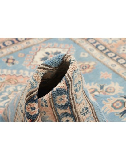 Tappeto Kazak Afghanistan bianco azzurro 149x207