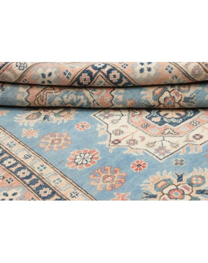 Tappeto Kazak Afghanistan bianco azzurro 149x207