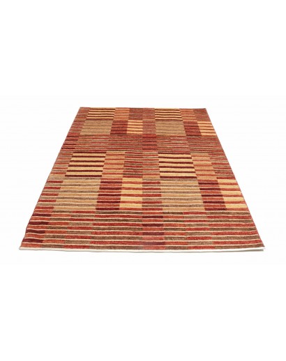 Tappeto Barjesta Pakistan rosso marrone 154x200