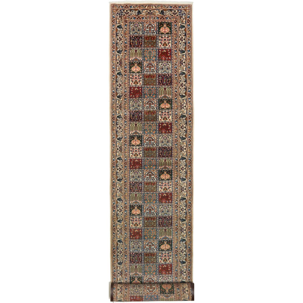 Tappeto Moud Persia azzurro giallo 86x500 Tappeto Moud Persia azzurro giallo 86x500