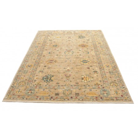 Tappeto Malka Pakistan marrone azzurro 171x230