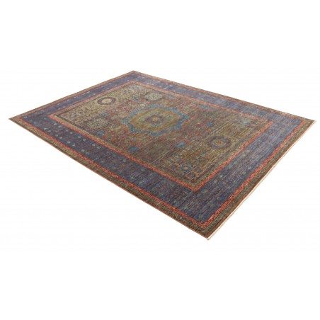 Tappeto Mamlouk Pakistan azzurro marrone 175x240