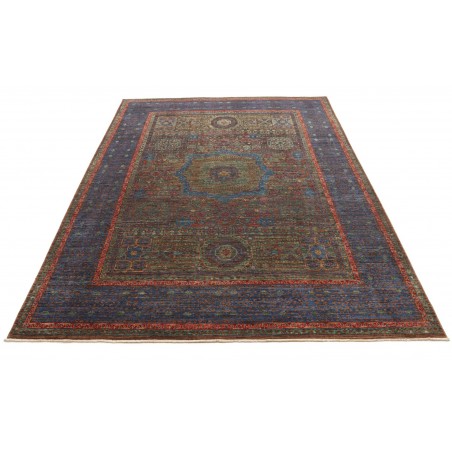 Tappeto Mamlouk Pakistan azzurro marrone 175x240