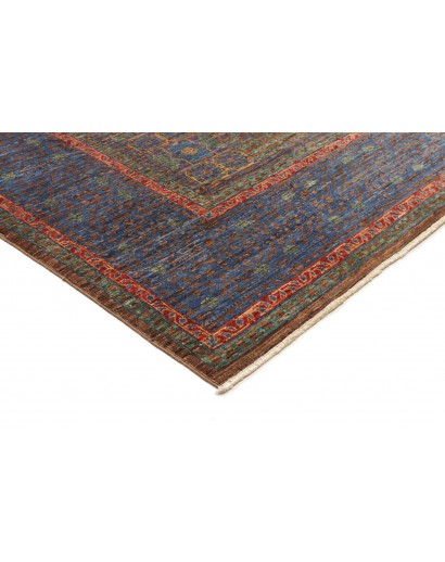 Tappeto Mamlouk Pakistan azzurro marrone 175x240