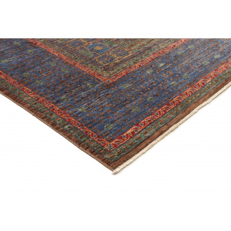 Tappeto Mamlouk Pakistan azzurro marrone 175x240