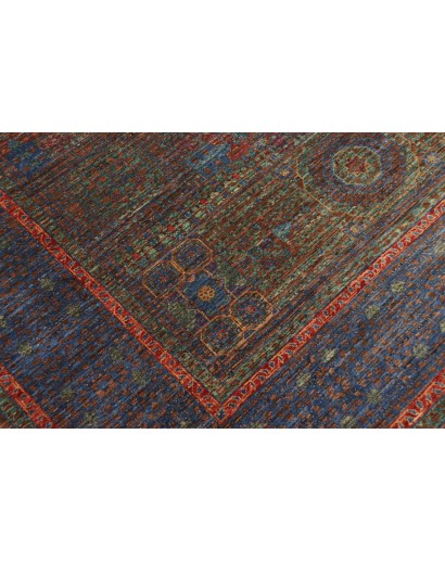 Tappeto Mamlouk Pakistan azzurro marrone 175x240