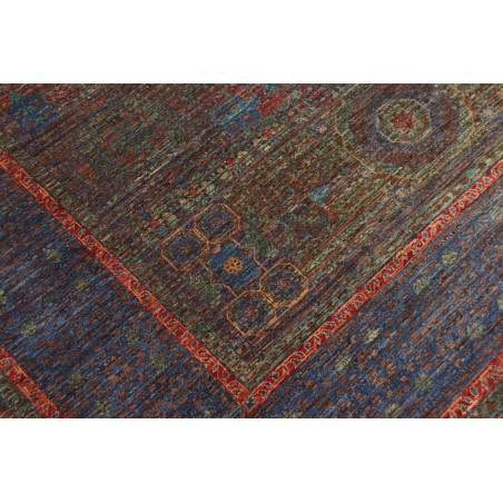 Tappeto Mamlouk Pakistan azzurro marrone 175x240