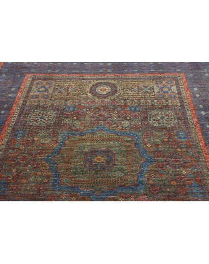 Tappeto Mamlouk Pakistan azzurro marrone 175x240