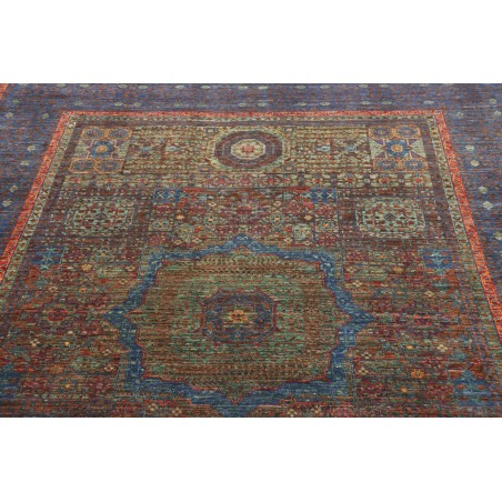 Tappeto Mamlouk Pakistan azzurro marrone 175x240
