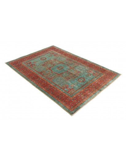 Tappeto Mamlouk Pakistan azzurro grigio 124x182