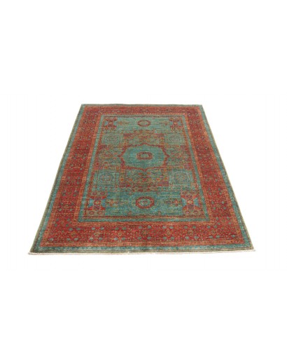 Tappeto Mamlouk Pakistan azzurro grigio 124x182
