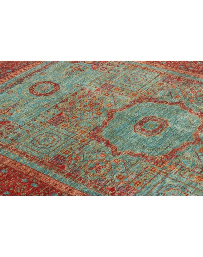 Tappeto Mamlouk Pakistan azzurro grigio 124x182