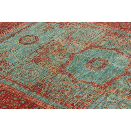 Tappeto Mamlouk Pakistan azzurro grigio 124x182