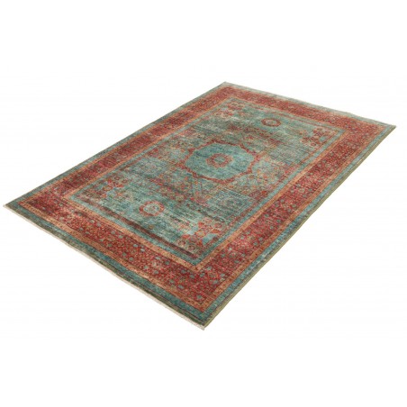 Tappeto Mamlouk Pakistan azzurro marrone 126x182