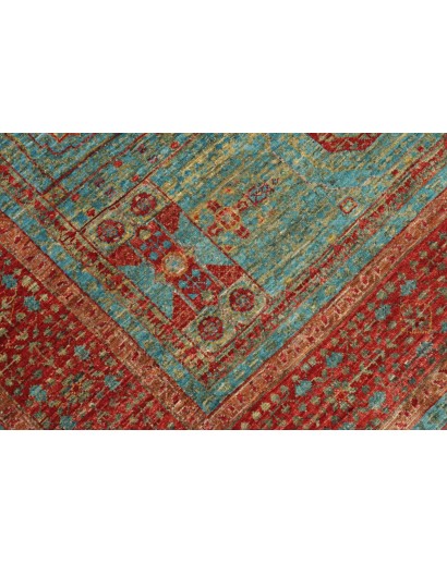 Tappeto Mamlouk Pakistan azzurro marrone 126x182