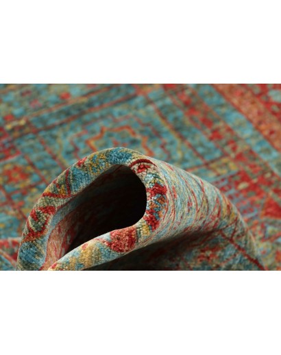 Tappeto Mamlouk Pakistan azzurro marrone 126x182