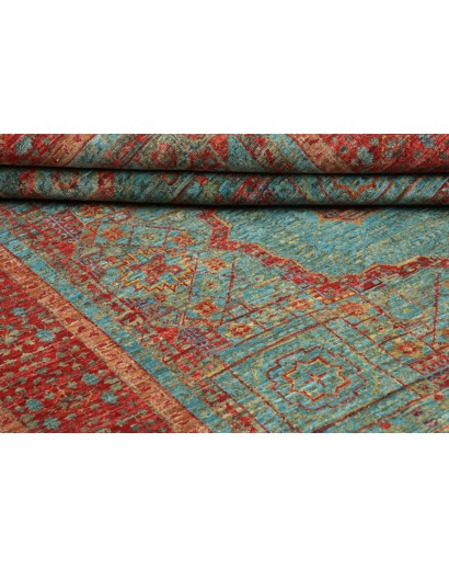 Tappeto Mamlouk Pakistan azzurro marrone 126x182