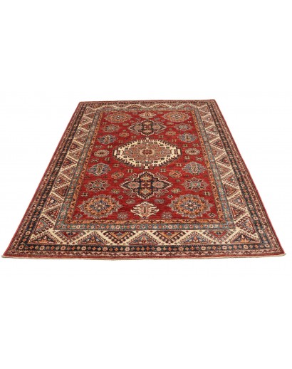 Tappeto Kazak Fine Pakistan marrone giallo 168x222